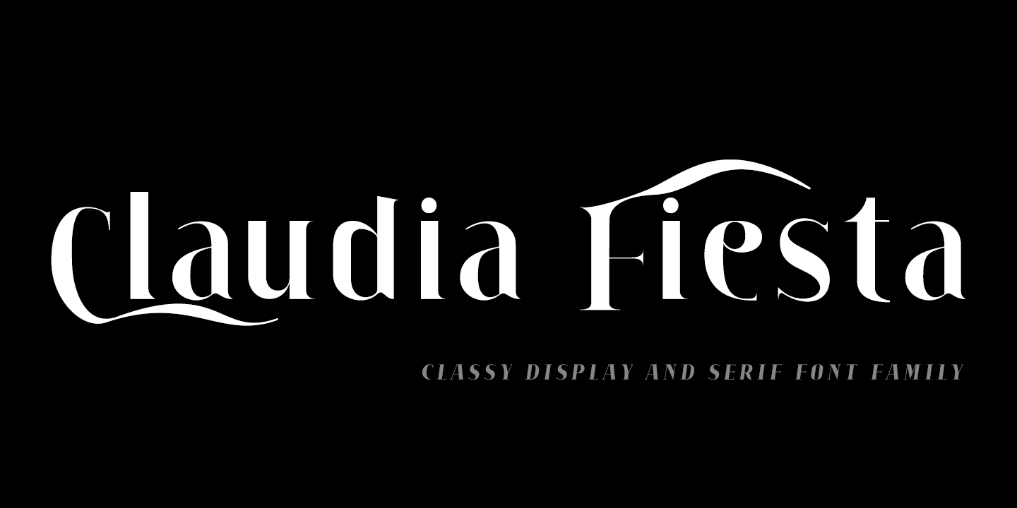 Przykładowa czcionka Claudia Fiesta #1